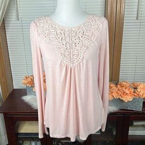 Anthropologie Meadow Rue Bobbinlace Bobbin Lace Top Size Medium